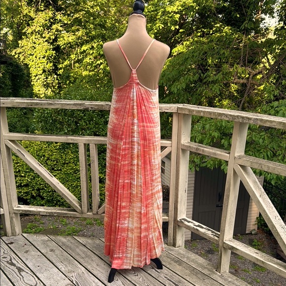 Ava Sky Orange Sorbet Blended Maxi Dress Size XS - Picture 5 of 12